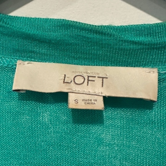 LOFT Green cardigan - Picture 3 of 9